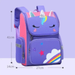 Large Unicorn Backpack- Purple - Image 3