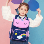 Large Unicorn Backpack- Blue - Image 2