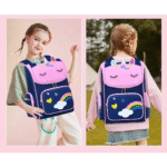 Large Unicorn Backpack- Blue - Image 4