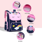 Large Unicorn Backpack- Blue - Image 5