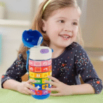 Spin Fun Insulated Mathematics Vacuum Kids Water Bottle - Blue - Image 2
