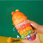 Spin Fun Insulated Mathematics Vacuum Kids Water Bottle - Orange - Image 6