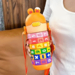 Spin Fun Insulated Mathematics Vacuum Kids Water Bottle - Orange - Image 4