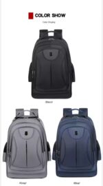 Rolling Large Capacity Bag Computer Backpack for Overnight Business - Image 2