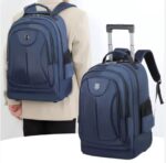 Rolling Large Capacity Bag Computer Backpack for Overnight Business - Image 5