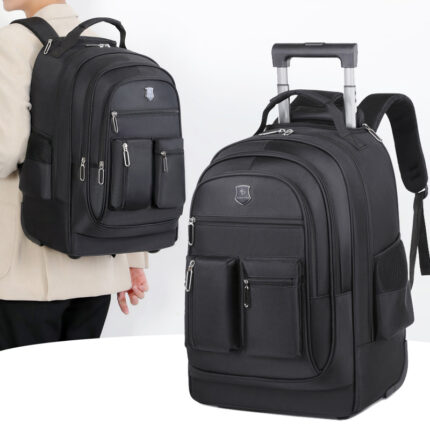 Multifunctional large capacity business, school and travel rolling backpack