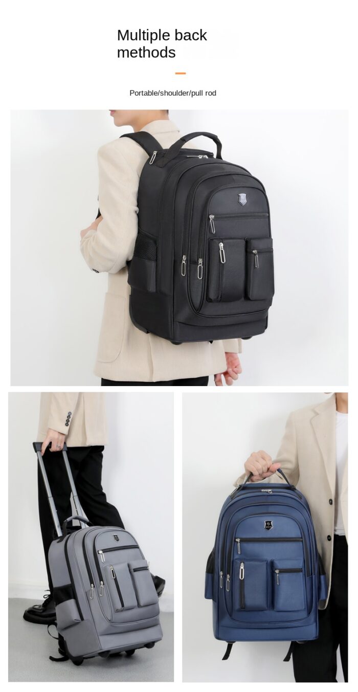 Multifunctional large capacity business, school and travel rolling backpack - Image 10