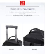 Multifunctional large capacity business, school and travel rolling backpack - Image 4