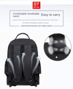 Multifunctional large capacity business, school and travel rolling backpack - Image 5