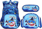 Boys Dinosaur Backpack Set with Lunch Box Pencil Case - Image 5