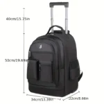 Multifunctional large capacity business, school and travel rolling backpack - Image 6