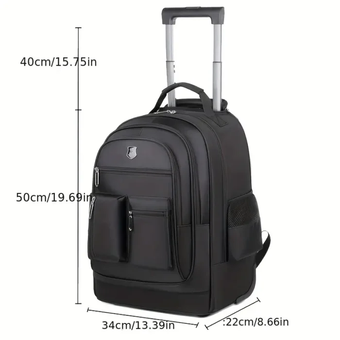 Multifunctional large capacity business, school and travel rolling backpack - Image 6